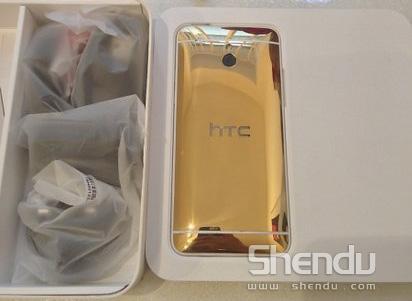 HTC One mini 24K“土豪金”版真機(jī)驚現(xiàn)網(wǎng)絡(luò)