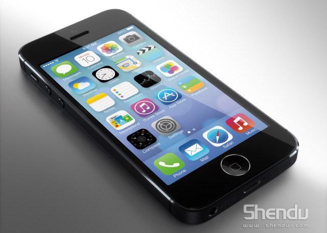 iPhone 5S主屏按鈕酷似Home鍵搞笑設(shè)計真機圖